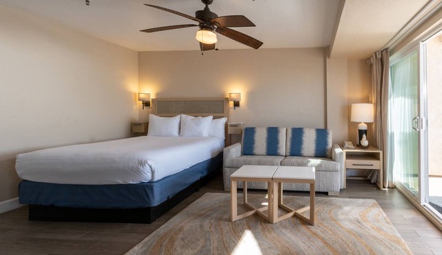 Relaxing Beach Getaway With Balcony & Pool Access | Walk to Beach