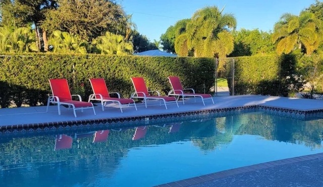 Renovated 3/2 private home w/pool, 5-min to downtown, pet friendly