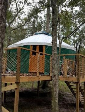 Rustic Luxury: Riverfront Yurt Glamping in Claxton, Georgia