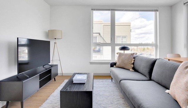 Sleek Columbia City 2BR w/ W/D & Gym, steps to Light Rail, by Blueground