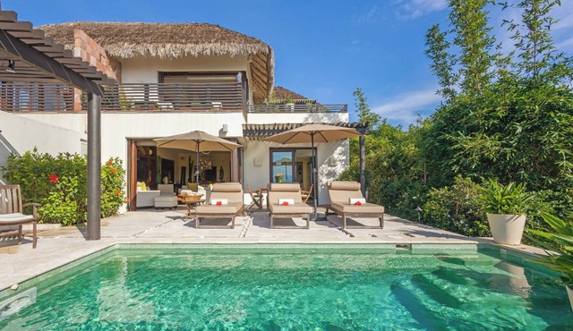 Spectacular corner villa at PortaFortuna, Punta Mita - golf cart, pool & hot tub