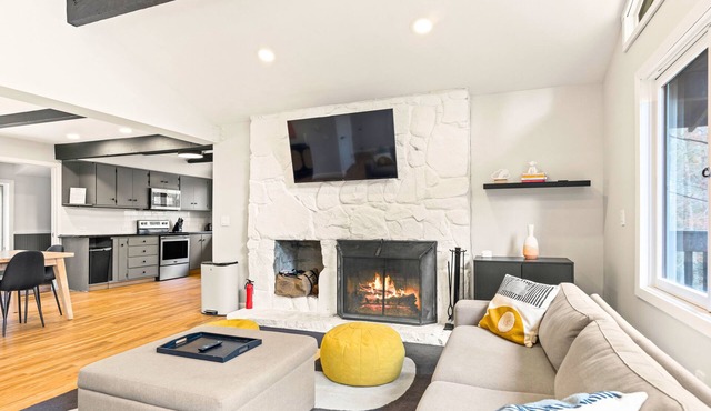 Stratton Mountain Ski Chalet: Hot Tub, Gameroom, Firepit, Grill, EV & Pond Views