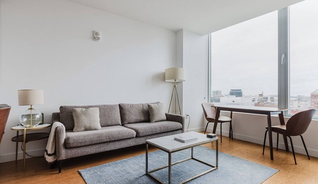 Tasteful FiDi 1BR w/Parking, W/D, Security, Gym & A/C, by Blueground