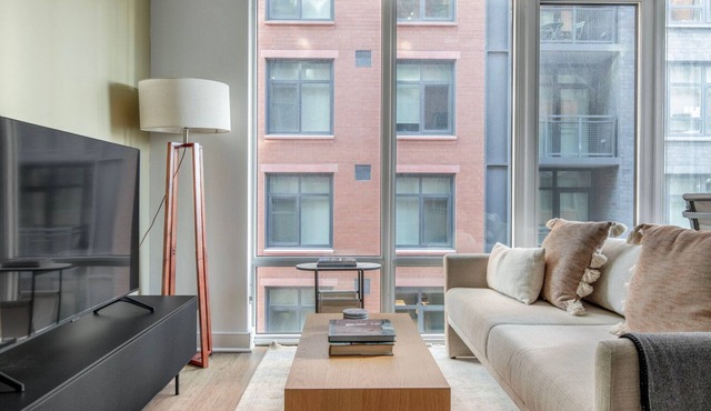 Terrific Mount Vernon Studio w/Gym & Courtyard, nr Metro, by Blueground