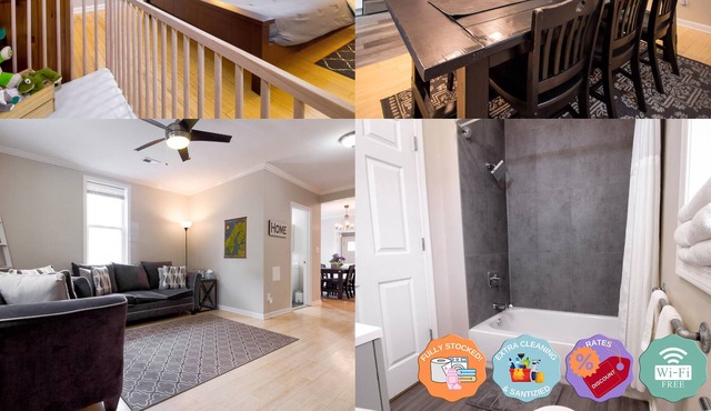 THE GRAY CORNER HOUSE BY GALLAUDET 3 BR 2 BA