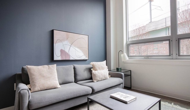 Upscale East Cambridge 2BR w/Gym & W/D, nr Lechmere T, by Blueground