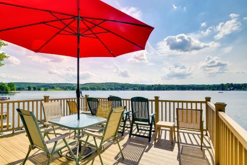 Waterfront Escape on Loon Lake: Private Beach!