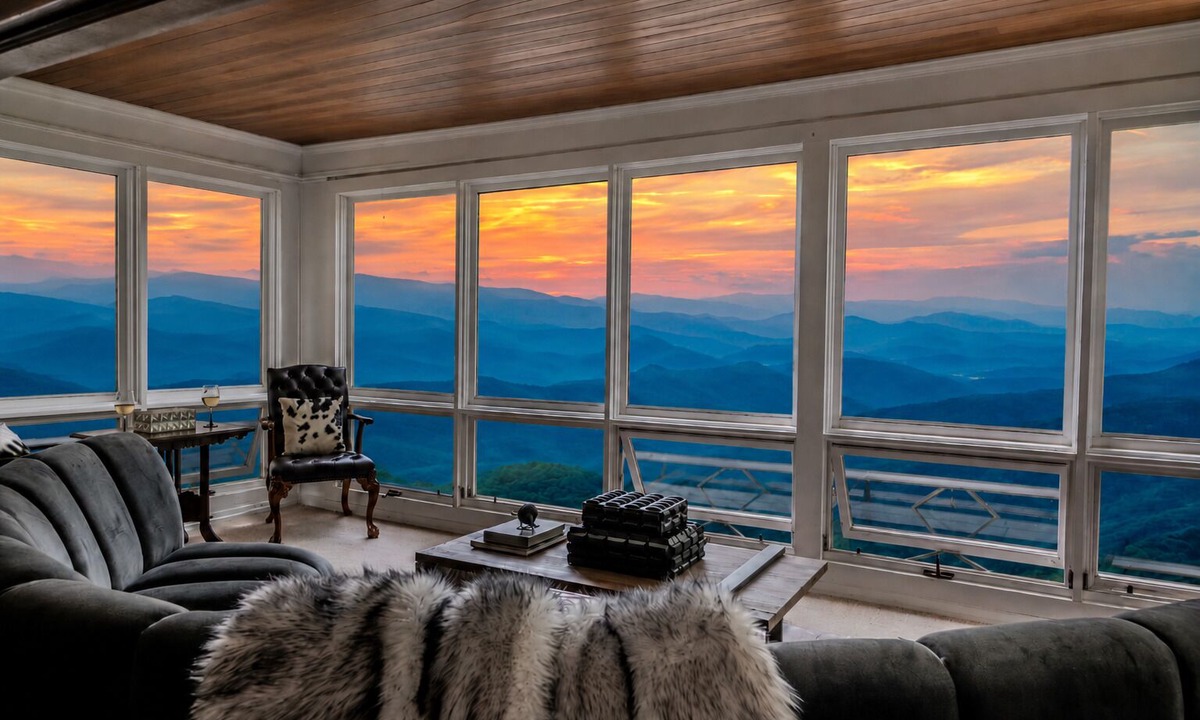 Scaly Mountain House | Highlands Lodge @Fire Mountain Estate. 20 Magical acres above the clouds!
