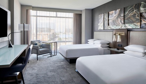Room, 2 Double Beds (Mobility/Hearing Access, Roll-in Shwr)