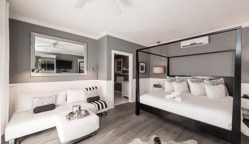 Superior Studio Suite, 1 King Bed with Sofa bed, Refrigerator & Microwave, Poolside (Room 15)