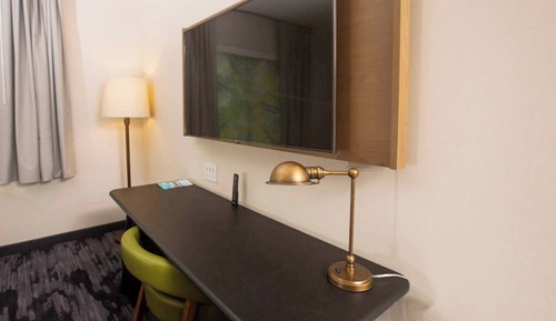 Room, 1 King Bed, Roll-in Shower