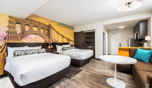 Studio, 2 Double Beds