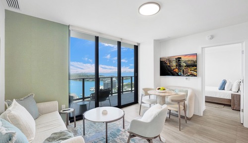 Luxury 2 Bedroom with Balcony, Partial Ocean views
