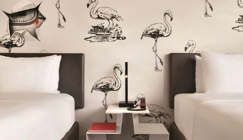 Double Room, 2 Queen Beds, Bathtub, Corner