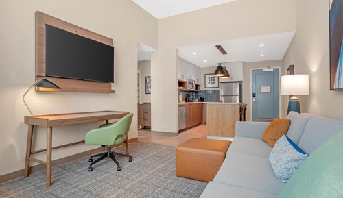 Suite, 1 King Bed with Sofa bed, Hearing Accessible, Kitchen (2 Rooms)
