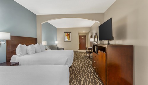 Suite, 2 Queen Beds, Non Smoking, Refrigerator & Microwave (with Sofabed)