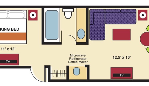 Standard Suite (floors 8 - 10)
