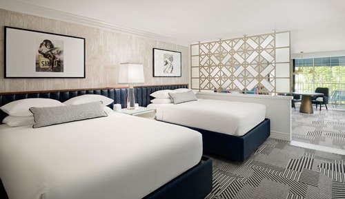 Signature Two Queen Suite, Top Floor with Balcony